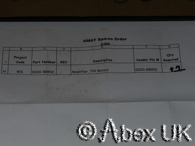 Baldor DBSC2025-HAAW Motor Drive, Applied Materials 0020-88902 AC Servo