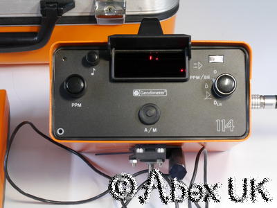 Geodimeter 114 Laser Rangefinder with Manual and Carry Case