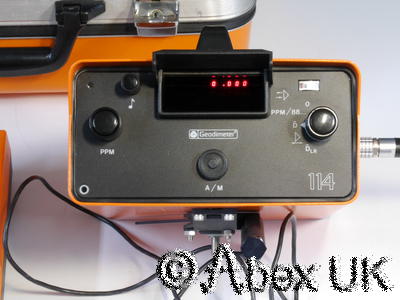 Geodimeter 114 Laser Rangefinder with Manual and Carry Case