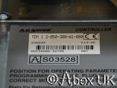 Indramat TDM 1.2-050-300-W1-000 AC Servo Drive
