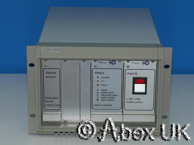 Mclennan PM Servo Motor System PM304 Controller, PM421 Amplifier, PM171E PSU