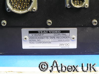 TEAC V-80AB-F Ruggedised Hi-8 Video Recorder Spares or Repair