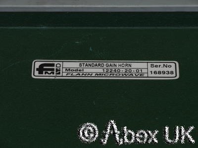 Flann 12240 20dB Microwave Standard Gain C-Band Horn 3.94 - 5.9GHz WR-187 / WG12