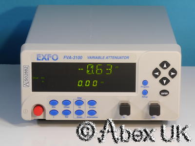 EXFO FVA-3100 Optical 100dB Programmable Variable Attenuator 700-1350nm GPIB