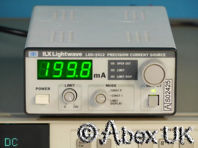 ILX Lightwave LDX-3412 6V 200mA Precision Current Source (Laser Diode Driver)