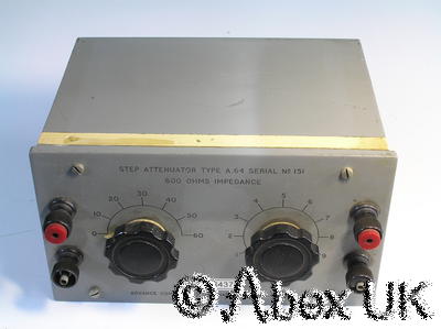 Advance A64 600 Ohm Vintage Step Attenuator 0-70dB