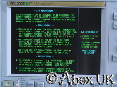 Wiltron (Anritsu) 37147A 20GHz Vector Network Analyser (VNA) Analyzer