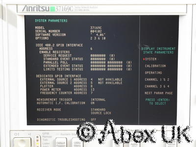 Anritsu (Wiltron) 37169C 40GHz Vector Network Analyser