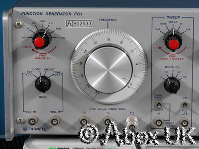 Farnell Instruments FG1 Function Generator, Vintage Farnell Instruments FG1 Function Generator, Vintage