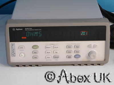 Agilent (HP) 34970A Data Acquisition System with 34901A 34902A 34903A
