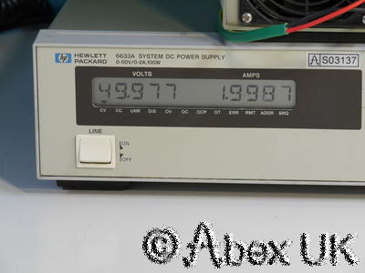HP (Agilent) 6633A System Power Supply 0-50V 0-2A (2)