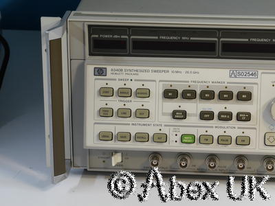 HP (Agilent) 8340B 10MHz - 26.5 (40) GHz Synthesised Signal Generator (2) HP (Agilent) 8340B 10MHz - 26.5 (40) GHz Synthesised Signal Generator (2)