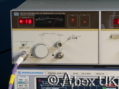 HP (Agilent) 8671B Signal Generator 2.0 - 18.0GHz CW Synthesiser