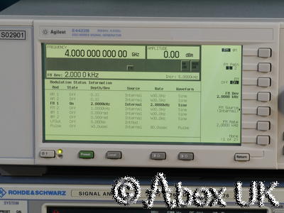 Agilent (HP) E4422B 4GHz ESG AM/FM/PM/Pulse Signal Generator