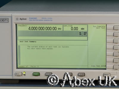 Agilent (HP) E4438C 4GHz ESG AM/FM/PM/Pulse CDMA Vector Signal Generator Agilent (HP) E4438C 4GHz ESG AM/FM/PM/Pulse CDMA Vector Signal Generator