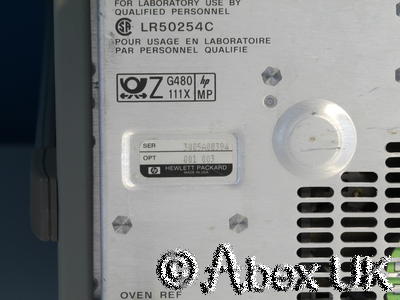 HP (Agilent) 3588A 150MHz Spectrum Analyser FFT Option 001,003 High Stab