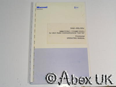 Marconi Instruments (IFR) 54421-003J 2955 Directional Power Sensor 25-1000MHz
