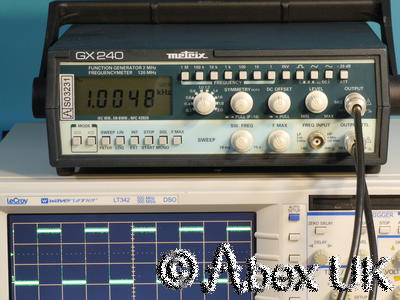 Metrix (ITT) GX240 2MHz Function Generator 120MHz Frequency Meter