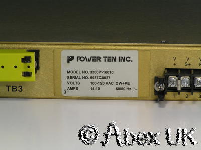 Power Ten 3300P 1kW 100V 10A Power Supply 1U Rack Mount