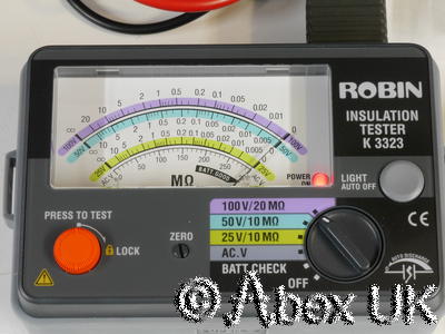 Robin K3323 Insulation Tester Kit 100V