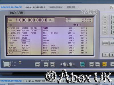 Rohde & Schwarz SMIQ03B-B60 3.3GHz Vector Signal Generator ARB AWG B1 B11 B12 +