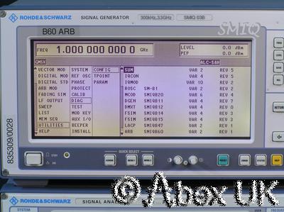Rohde & Schwarz SMIQ03B-B60 3.3GHz Vector Signal Generator ARB AWG B1 B11 B12 +