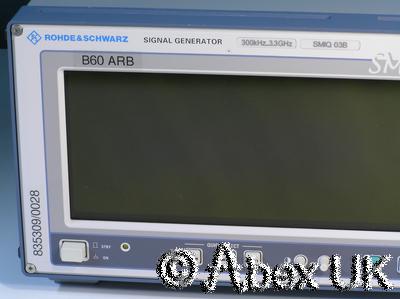 Rohde & Schwarz SMIQ03B-B60 3.3GHz Vector Signal Generator ARB AWG B1 B11 B12 +