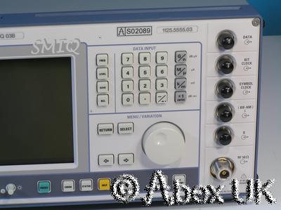 Rohde & Schwarz SMIQ03B-B60 3.3GHz Vector Signal Generator ARB AWG B1 B11 B12 +