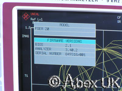 Rohde & Schwarz FSEM20 Spectrum / Signal Analyser 9kHz - 26.5GHz