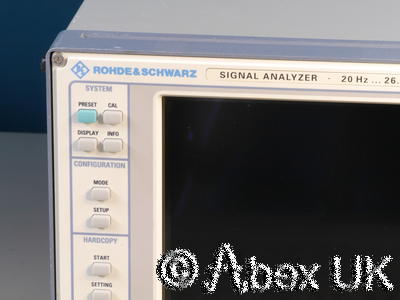 Rohde Schwarz FSIQ26 Spectrum Signal Analyser 26GHz Options (Tracking Generator)