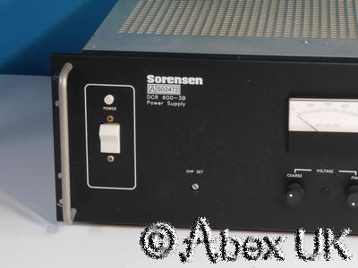 Sorensen DCR600-3B 1800 Watt Power Supply, 0-600V 0-3A