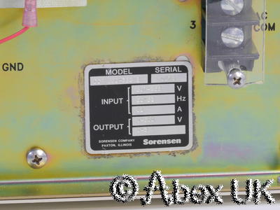 Sorensen DCR600-3B 1800 Watt Power Supply, 0-600V 0-3A