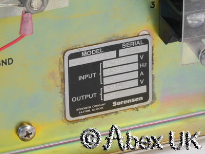 Sorensen DCR600-3B 1800 Watt Power Supply, 0-600V 0-3A