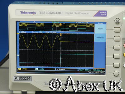 Tektronix TBS1052B-EDU Portable Digital Oscilloscope 50MHz 1GS/s (5)