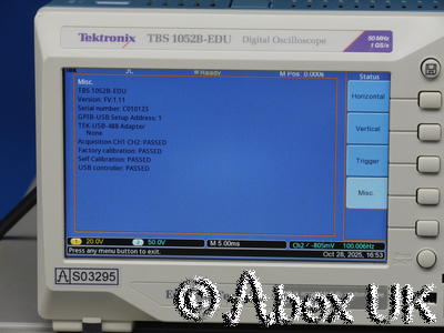 Tektronix TBS1052B-EDU Portable Digital Oscilloscope 50MHz 1GS/s (5)
