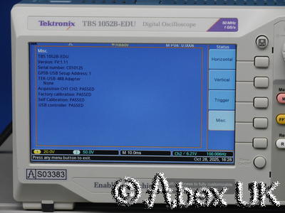 Tektronix TBS1052B-EDU Portable Digital Oscilloscope 50MHz 1GS/s (6)