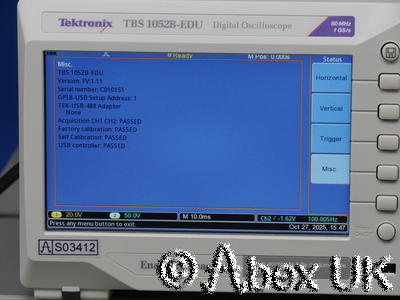 Tektronix TBS1052B-EDU Portable Digital Oscilloscope 50MHz 1GS/s (3)